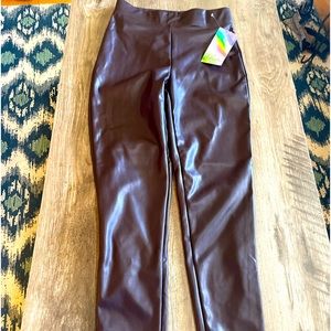 Brown womens skinny leg pants small